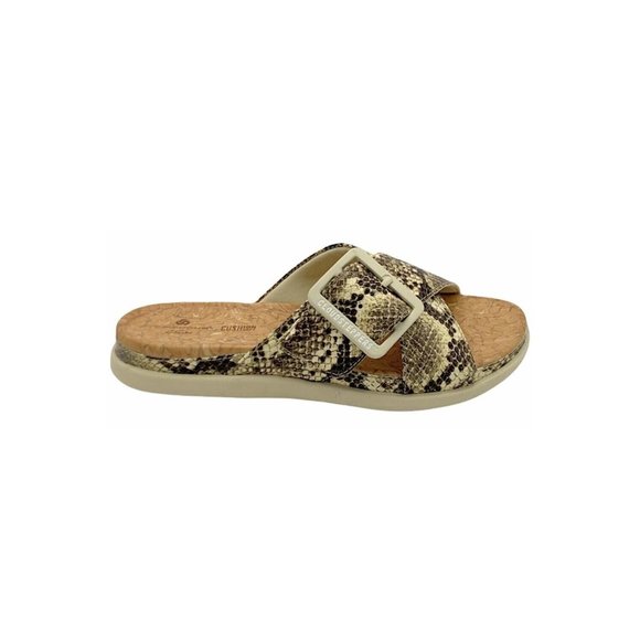 Clarks Shoes - CLOUDSTEPPERS by Clarks Slide Sandals Step June Shell Snake NEW Size 9 M
